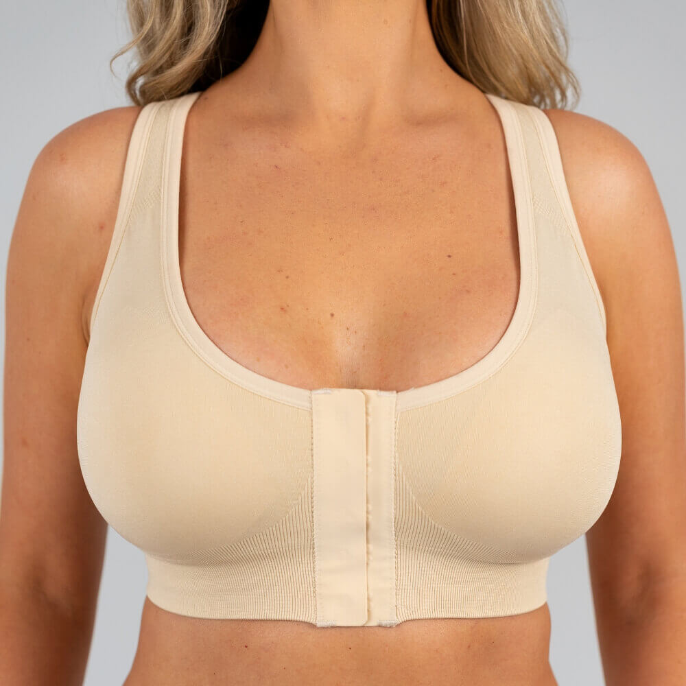 Soutien-gorge à fermeture frontale blanc