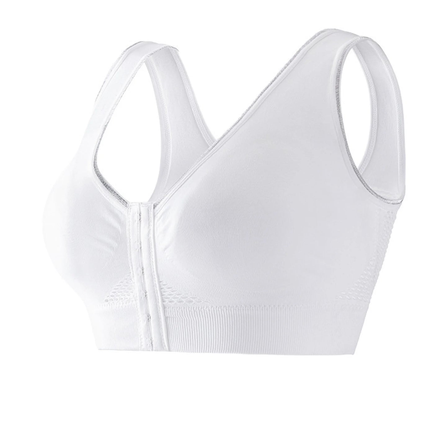 Soutien-gorge à fermeture frontale blanc
